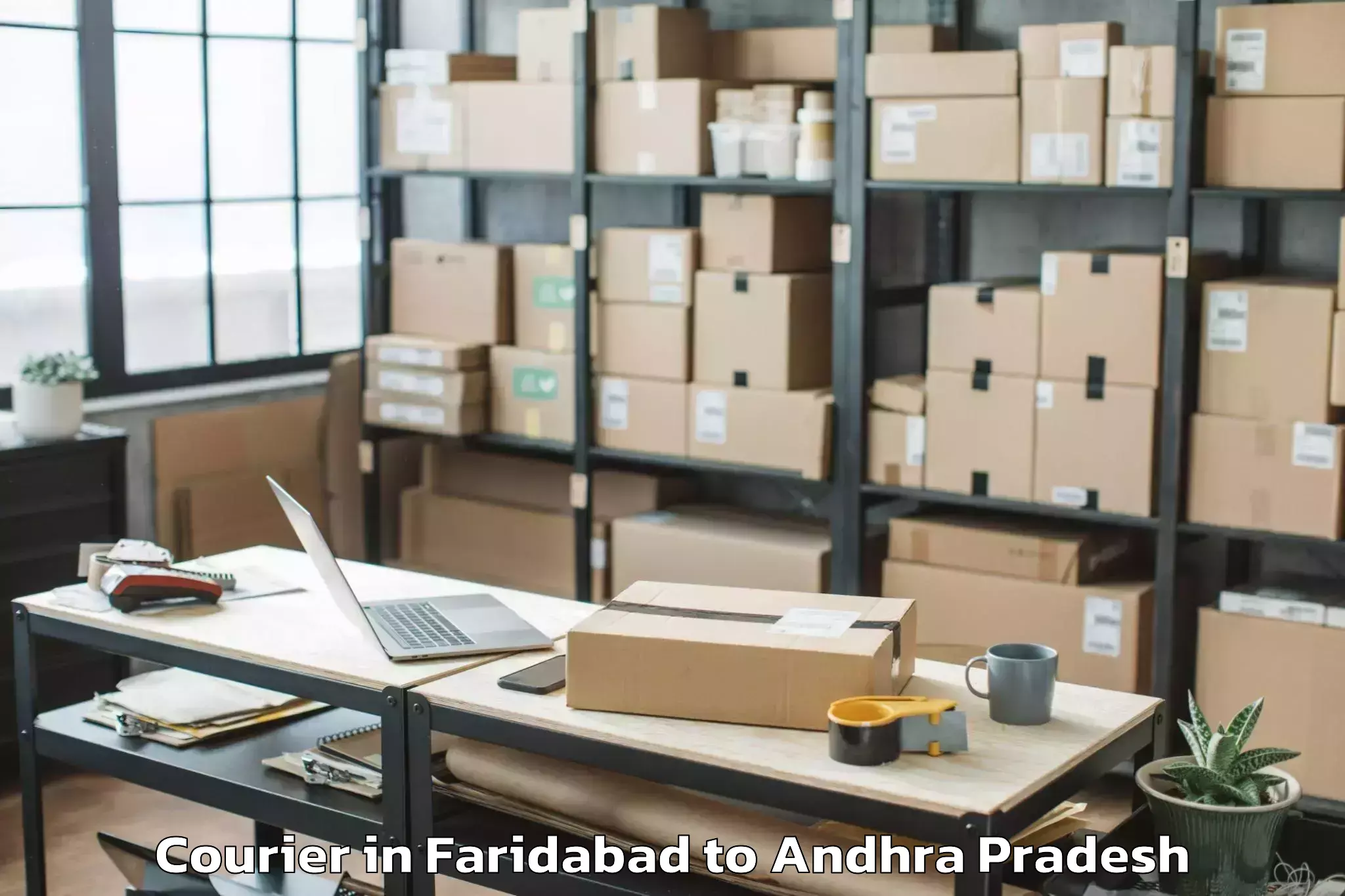 Trusted Faridabad to Mogalthur Courier